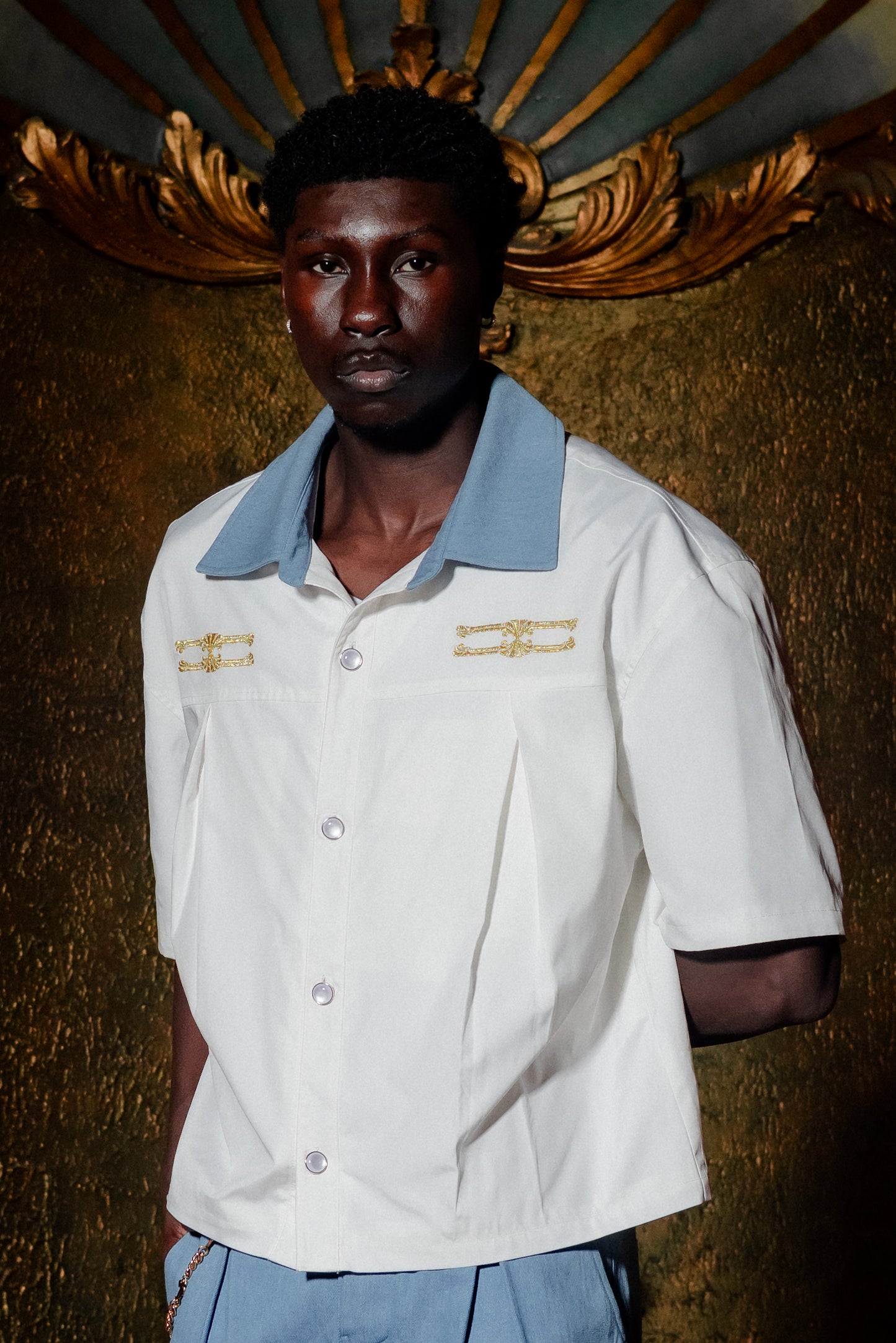 Pleated Overshirt